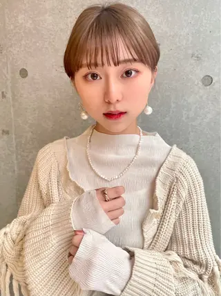 ショート ✨レイヤー/ 透明感カラー✨冨永剛のヘアスタイル