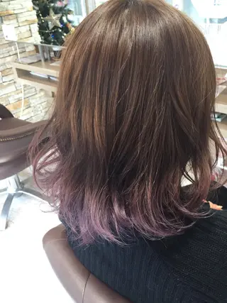 ミディアム カラー cherir髪質改善 パーソナルカラー診断のヘアスタイル