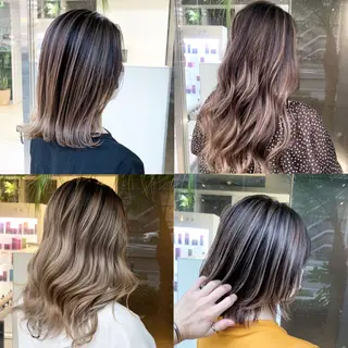 ミディアム レイヤー×縮毛矯正 深見 拓のヘアスタイル