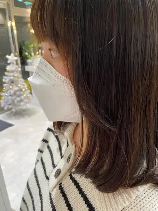 ミディアム あさかわ みほのヘアスタイル