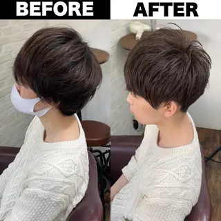カラー パーマ メンズ Soleria 田中慎一のヘアスタイル