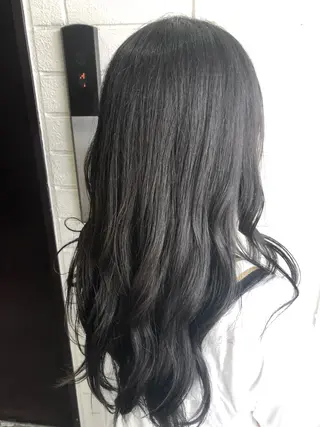 ロング カラー 韓国パーマ 美容師 和田爽良のヘアスタイル