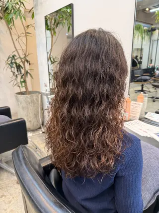 ロング パーマ 川口開世 short cutのヘアスタイル