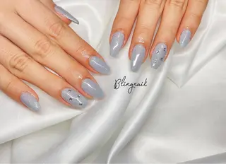 ネイル 23時まで❤︎韓国、 ワンホンネイルのネイルデザイン