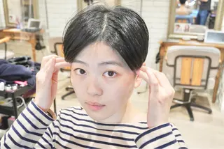 ショート ミヤザキ ユタカのヘアスタイル