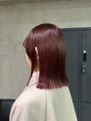 ミディアム カラー よしだ りんのヘアスタイル