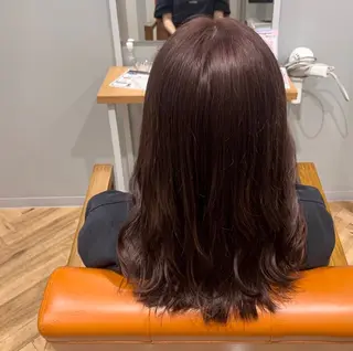 セミロング カラー 山崎 美羽のヘアスタイル