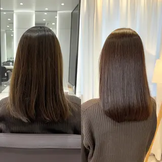 ミディアム EIGHT plum TOKIOリミテッドのヘアスタイル