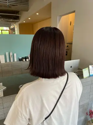 ショート カラー 髪質改善×美髪矯正 艶髪カラー　阪口のヘアスタイル