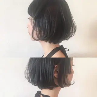 ミディアム カラー パーマ ヘアアレンジ メンズ キッズ ネイル マツエク・マツパ premier modelsのヘアスタイル