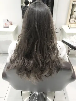 ロング カラー 髪質改善/ 艶髪カラー/益田直幸のヘアスタイル
