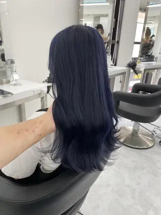 カラー 大人っぽ韓国ヘア 寒色💙yuma💙のヘアスタイル