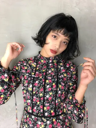 ミディアム Reve Resort池袋のヘアスタイル