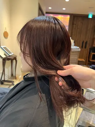セミロング カラー 中園康 /カラー/ブリーチのヘアスタイル