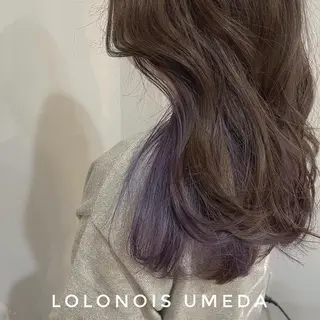 ロング カラー Lolonois梅田 /Okazaki:)のヘアスタイル
