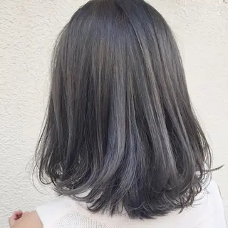 ミディアム カラー パーマ ヘアアレンジ 【白髪ぼかし 専門GBG】自由が丘のヘアスタイル