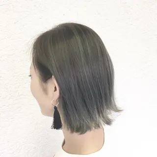 ミディアム カラー 髪質改善で 憧れの潤艶美髪にのヘアスタイル