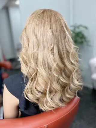 カラー ヘアアレンジ メンズ 🧡可愛い色落ち🧡 ハイトーン特化🧡のヘアスタイル