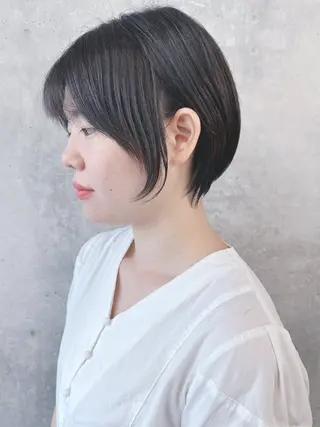 ショート ボブ/ゆるふわ ボブパーマ/とういのヘアスタイル