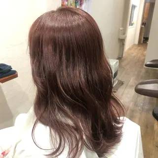 セミロング カラー 堀谷 彩花のヘアスタイル