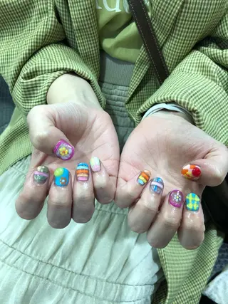 カラー ネイル マツエク・マツパ チャンモリパーマ/韓 国/Minami🦋のヘアスタイル