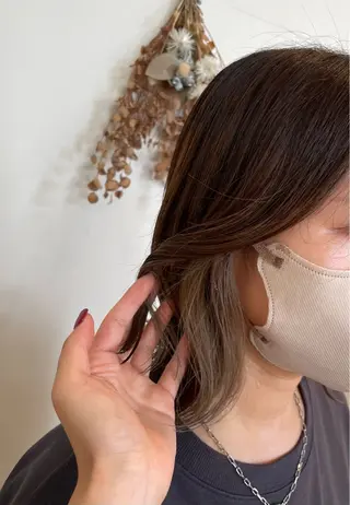 ミディアム 福岡 ゆうわのヘアスタイル