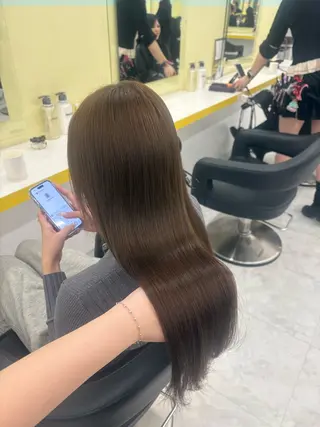 ロング カラー ベージュ×レイヤー 🤎横浜/miu🤎のヘアスタイル