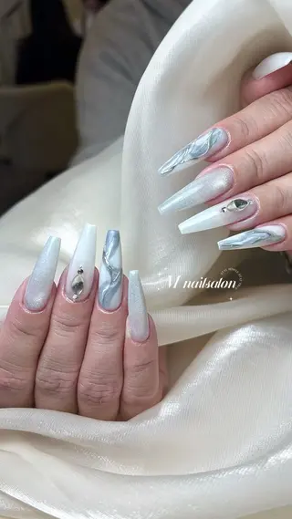 ネイル M🌷nail 長さだし専門店のネイルデザイン
