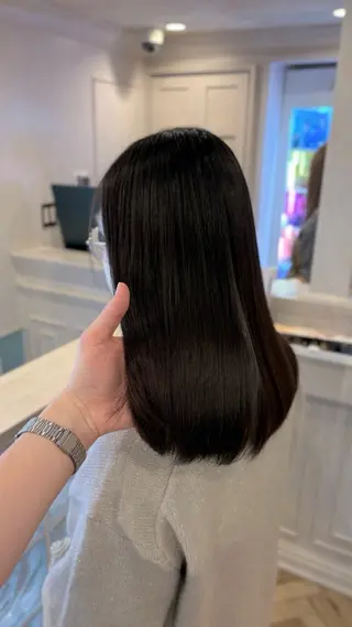 ミディアム カラー グレージュ|くすみ× 透明感|kazutoのヘアスタイル