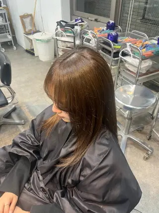 セミロング カラー メンズカット ／ パーマ ／ コハのヘアスタイル