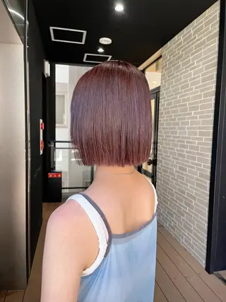 カラー sena⌇ベージュ⌇ ブリーチなしWカラーのヘアスタイル