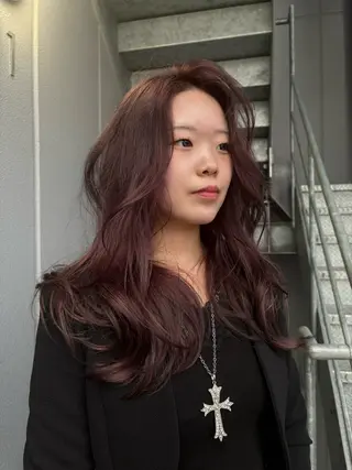 ロング カラー bloc japon所属・Shiena/ モテ愛されのヘアスタイル