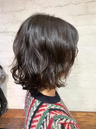 ミディアム パーマ 銀座No.1髪質改善 縮毛矯正/本木のヘアスタイル