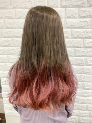 ロング カラー 薄田 珠美のヘアスタイル