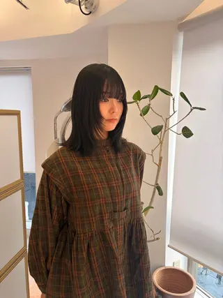 ミディアム カラー 🍓似合わせカット× パーマ/矢木🍓のヘアスタイル