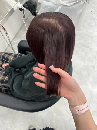 ショート カラー ヘアアレンジ 🫧‪🎀うる艶暖色 🏹Nanako🎀のヘアスタイル