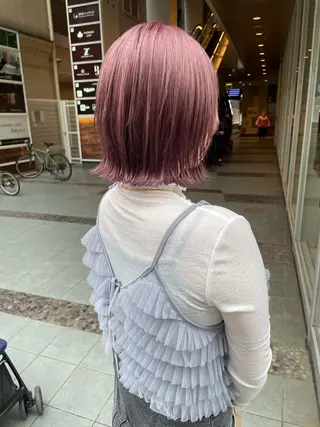 ミディアム カラー 髪質改善will hairdesignのヘアスタイル