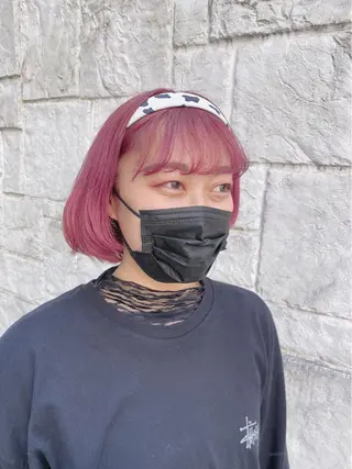 ショート カラー 🪞透け感&韓国ヘア 🪞honokaのヘアスタイル