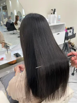 セミロング カラー 髪質改善特化 🫧松野力也のヘアスタイル