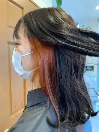 ミディアム カラー 髪質改善✨縮毛矯正 美髪担当・大西真奈のヘアスタイル