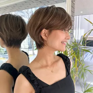 ショート 艶カラー/ヘアセット 着付け　ふうか　渋谷のヘアスタイル