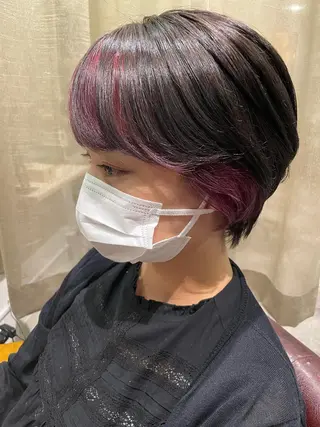 ショート ayaka 縮毛矯正レイヤーのヘアスタイル