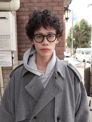 ミディアム パーマ メンズ トレンドヘア◎ 店長　清原佑太のヘアスタイル