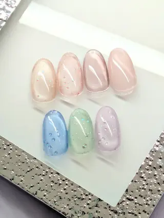 ネイル imaichise 🧡💜推しネイルのネイルデザイン