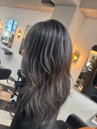 セミロング カラー 🦄艶髪育毛🌟毛髪 診断/セット/駒井のヘアスタイル