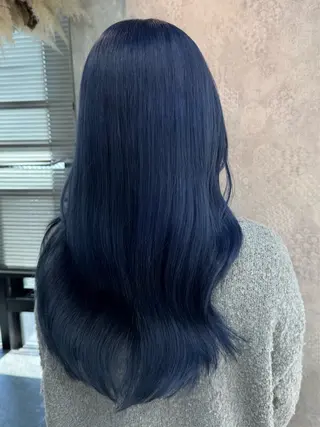 ロング カラー ヘアアレンジ 韓国レイヤーカット/ 儚げカラーチナツのヘアスタイル