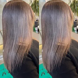 セミロング カラー yoriダブルカラー 代表すがわらのヘアスタイル