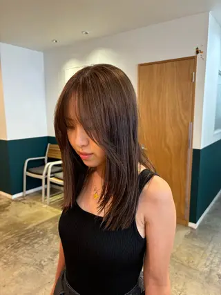 ミディアム 高山 鳳成のヘアスタイル