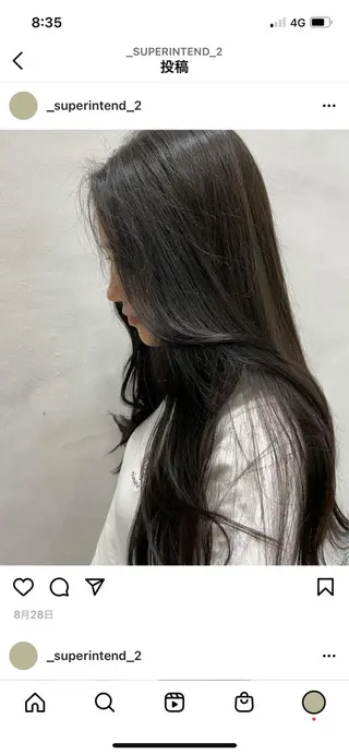 ロング fuka モデル募集のヘアスタイル