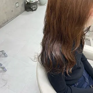 ロング カラー パーマ 坂本 沙也加のヘアスタイル